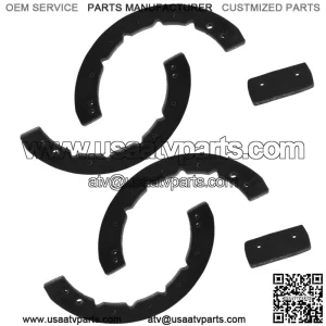 Calltric Rubber Auger & Scraper Bar (4) Pack for MTD 706-15687 Snow Blower 2002