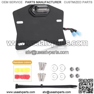 Universal LED License Plate Light Holder ATV /UTV For Polaris RZR PRO XP Honda