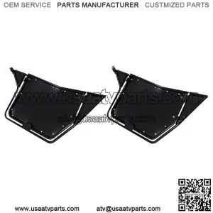 Black Metal Doors for 2008-2014 Polaris RZR 800/ S 800/ XP 900/570 2 Door Models, 2 Pair Accessories