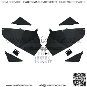 Lower Half Door Inserts Panels Compatible with 2014-2022 Polaris RZR XP S 1000/ S 900/ XP 1000/ XP 900/ XP,Black Iron Doors,2 Seater Bottom Doors
