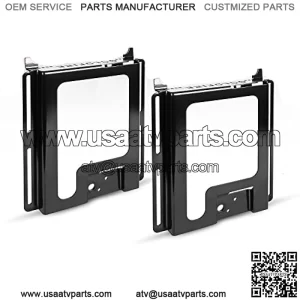 RZR Seat Base Accessories, 2 Pack UTV RZR Seat Lowering Base Seat Lower 1.5" and Recline 6 Degree Adjustment Bracket For Polaris RZR 800/900 / S 1000 / XP 1000 / XP Turbo/General (Black)