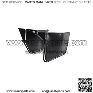 Black UTV Doors Compatible with 2008-2014 Polaris RZR 800/800 S/XP 900, 2012-2021 Polaris RZR 570 2 Doors Model Powder-Coated Aluminum Doors