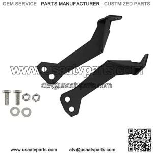 Light Bar Mounting Brackets Compatible with 2014-2022 Polaris RZR XP 900 and 1000 Below Roof A-Pillar 32" Straight/Curved LED Light Bar Mount Bracket, Black