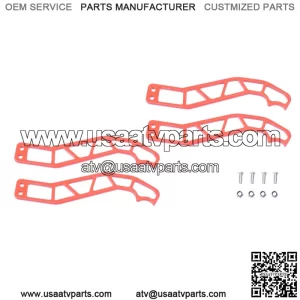 4PCS Red Door Latches Handles For 17-23 Can-Am Maverick X3/X DS RS Turbo R Max