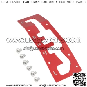 Shifter Gate Plate Panel For Can-Am Maverick X3 TURBO Models 2017+ Red