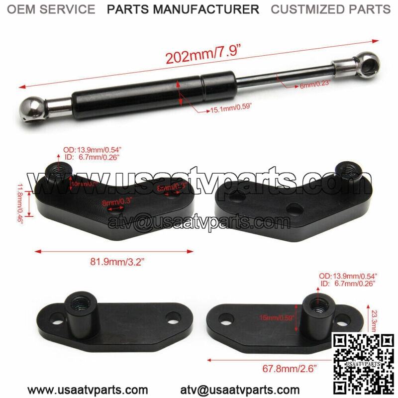 Black Billet Aluminum Anodized Door Opener Kits For Can-Am Maverick X3 17-20(For: More than one vehicle) - Image 2