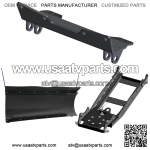 UTV Plow Kit With 60" Pro-Poly Blade For Polaris Ranger Crew 1000 2020-22