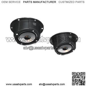 Angled Speaker Enclosures Boxes Pods Mount Door Kick Panel Rear Front Deck 6.5" (Fits: Yamaha Rhino 660)