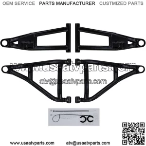 1.5" Forward Offset A Arms for 2016-2021 Honda Pioneer 1000/1000-5 | Fit up to 28" Tires | 1.25 Tubing | New UHMW Bushings with Sleeves Preinstalled! | Full Camber Adjustability
