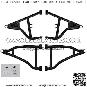 Heavy Duty High Clearance A-Arms for Polaris RZR S 900 / RZR 4 900 (2015-2016) - 1.5" Offset - Red