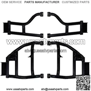 Heavy Duty High Clearance Rear A-Arms with 1.5" Offset for Honda Pioneer 1000/1000-5 (2016+) - New UHMW Bushings Included!
