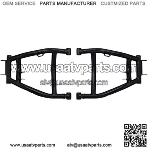 High Clearance 1.5" Rear A-Arms for 2014+ Honda Pioneer 700/700-4 | 1" Steel Tubing | Full Camber Adjustability | UV-Resistant Powder Coat | Includes Pre-Installed UHMW Bushings