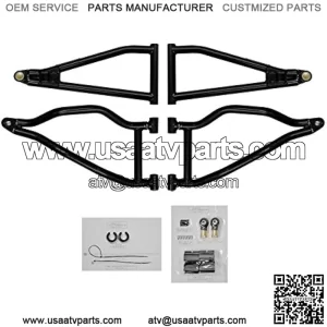 1.5" Red Forward Offset A Arms for 2011-2014 Polaris RZR XP 900/2012-2014 RZR XP 4 900 | Fit up to 30" Tires | 1.25" Tubing 25% Larger Than Stock | UV-Resistant Powder Coat Finish!