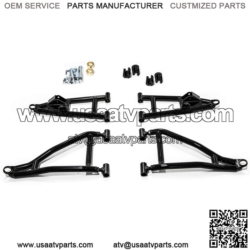 2″ Forward Offset A Arms for 2021-2022 Polaris Ranger XP 1000 / Crew -See Fitment | Fit up to 32″ Tires | Front & Rear Shock Bump Stops | 1.25?? Tubing 25% Larger Than Stock!
