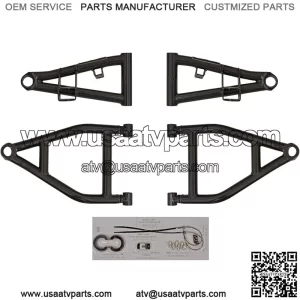 1.5" Black Forward Offset A Arms for 2012+ Kawasaki Teryx 4/2014+ Kawasaki Teryx 800/2015+ Kawasaki Teryx | Fit up to 30" Tires | Includes Heavy Duty Preinstalled Ball Joints