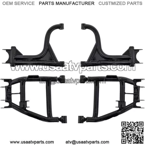 High Clearance Rear A-Arms for Can-Am Defender HD 5/8 / 10 / MAX - SEE FITMENT - Black - Run up to 32" Tires!