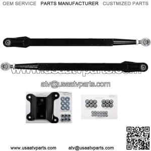 Heavy Duty Boxed Rear Radius Arms/Rods for Can-Am Maverick X3 72" Turbo/X RC/X MR/X RS/MAX (See Fitment Below) - Lower 2 Rods Only - Black