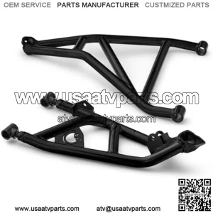 Can-Am Maverick X3 High-Clearance 2" Forward Offset A-Arms for 64" Models - Transform Your Ride | Black