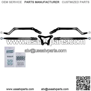 High Clearance Boxed Rear Radius Arms/Rods for Polaris RZR XP 900 / XP 4 900 (2011-2014) - Black