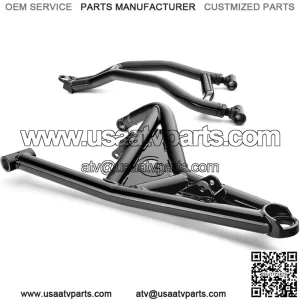 Atlas Pro 1.5" Forward Offset Front A-Arms for 2016-2021 Polaris RZR XP Turbo/XP 4 Turbo - Black | Made with 1.5" Diameter Tubing | Run up to 34" Tires!