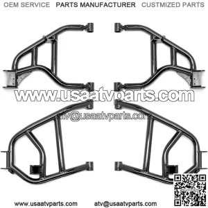 High Clearance Rear Offset A-Arms for 2020+ Yamaha Wolverine X2 | 1.5 Inch Rear Offset | Fit Up to 35 Inch Tires | Adjustable Upper Pivot Block for Full Camber Adjustability | HDPE Bushings