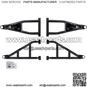 2" Forward Offset A-Arms/Control Arm for Polaris Ranger XP 900 High Lifter (2016) - Stronger Than OEM! - Black