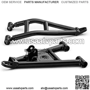 High Clearance 1.5" Offset A-Arms for 2019+ Kawasaki Mule Pro-MX | Black | Fit up to 28" Tires | 25% Larger Than Stock