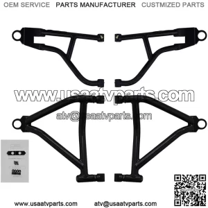 High Clearance 1.5" Offset A-Arms for Gen 2 Can-Am Renegade 1000/500 / 570 / 800R (See Fitment) - Black