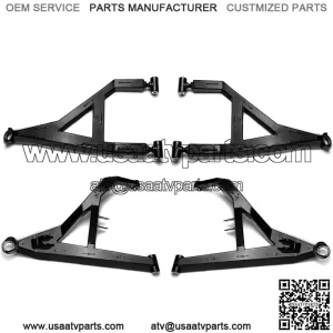 1.5" Forward Offset Sidewinder A-Arms for Polaris RZR XP 1000/XP 4 1000 (See Fitment) - Red - Upper and Lower A-Arms - Fit up to 34" Tires - Adjustable Upper Pivot Block - Made of Alloy Steel