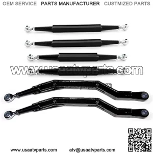 Heavy Duty Boxed Radius Arms for 2020+ Kawasaki Teryx KRX 1000 | High-Strength Power Coated Alloy Steel | 5/8" Adjustable Heim Joints | Strength to Weight Ratio | More Clearance Than Stock!