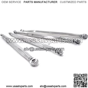 Billet Aluminum Rear Radius Arms/Rods for Polaris RZR XP Turbo/XP 4 Turbo (2016+) | Made of 1-1/4" 7075 solid aluminum bar compared to 3/4" OEM | Will Not Fit With Polaris Rear Bumpers
