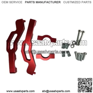 Polaris ATV reflector extension bracket #red