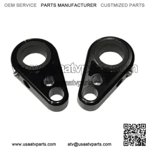 Billet Black Front A-Arm Brake Line Clamps Yamaha YFZ450 YFZ450R YFZ450X YFZ 450