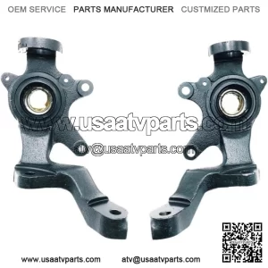 Front Right/Left Steering Knuckle Assy70MM Hisun Massimo 700 UTV Quad GO Kart HS Code 52710-115N00-0000/52720-115N00-0000 (Color : Left and Right) Electrophoretic black paint