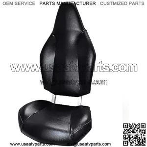 Seat Cover Kit Compatible with Polaris RZR 570 800 900 2008 + Black