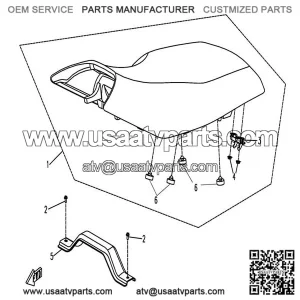 Seat CFMOTO X5 9050-130100