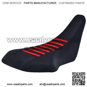 Suzuki LTZ 400 Z400 Gripper Seat cover 2003-2008 Black / Red Ribs Enjoy Mfg #207