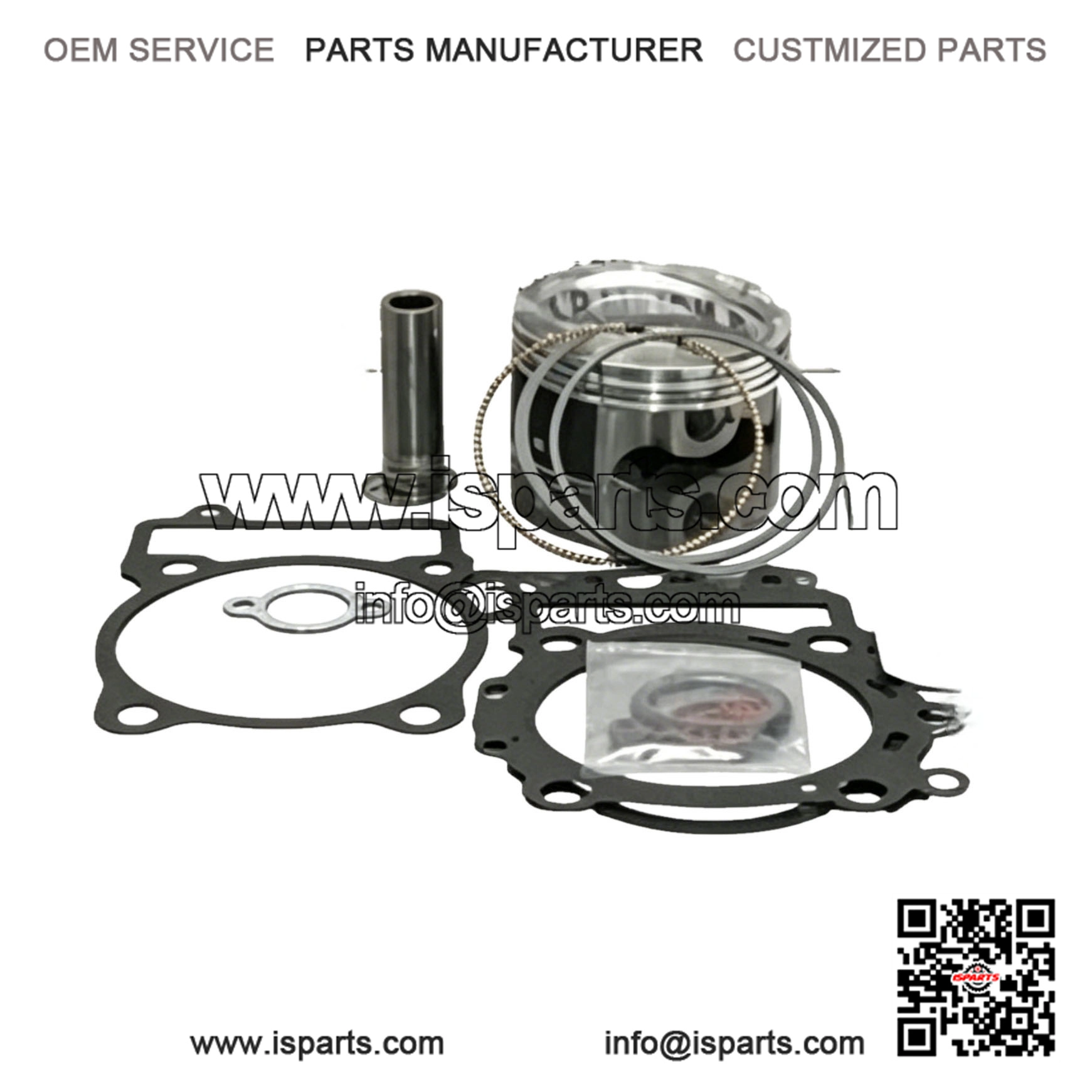Forged Piston Kit with Top End Gasket for 2008-2017 Arctic Cat 700 H1 TRV Mud Pro Prowler