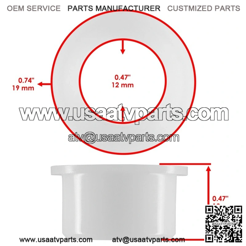 Front Upper & Lower A-Arm Bushings for Polaris ?C Part #5453651 / 5453653 - Image 3