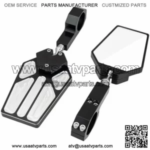 Billet Style Side Mirrors for Polaris Ranger Models