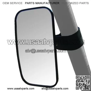 Side/Rearview Mirror ?C Compatible with 2-Inch and 1.875-Inch Round Tubes