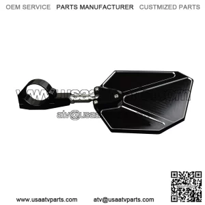 Convex Billet Mirror Kit Designed for Round Bars