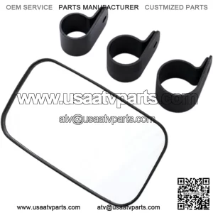 Rear & Side View UTV Mirror with Three Clamp Sizes for Can-Am