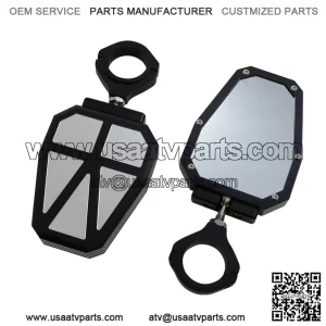 Billet Side Mirrors for Honda Pioneer and Talon