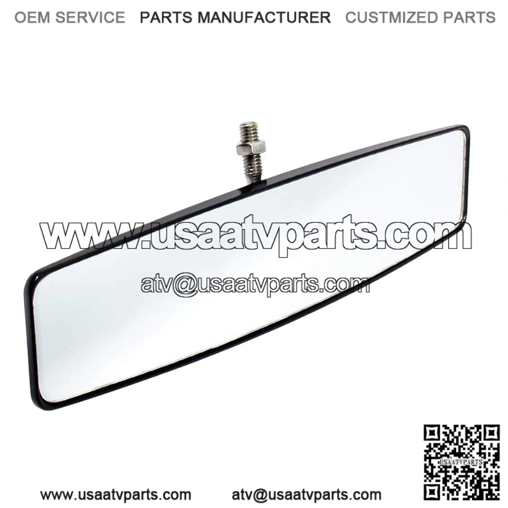 Panoramic Rear View Mirror in Black Billet Aluminum for RZR