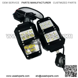 All Aluminum Lighted Mirror Set for Can-Am Commander/Maverick/Defender