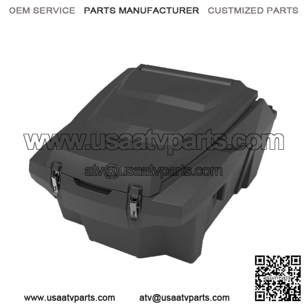 UTV Rear Cargo Box Compatible with 2013-2023 Polaris RZR XP1000 - 168 Quart Capacity