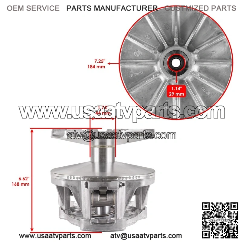 Primary Clutch Assembly with Belt for Polaris ACE 570 (2018-2019) & RZR 570 (2017-2021) - Image 3