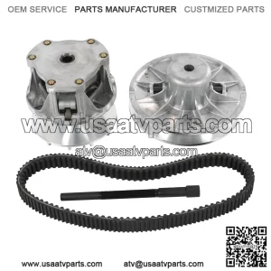Primary and secondary clutch and drive belt compatible with Polaris Ranger 570 EFI 2014-2017, Ranger Crew 570 EFI 2014 2018-2019, Ranger 500 2017-2021# 1323255, 1323013, 1323119, 1323432