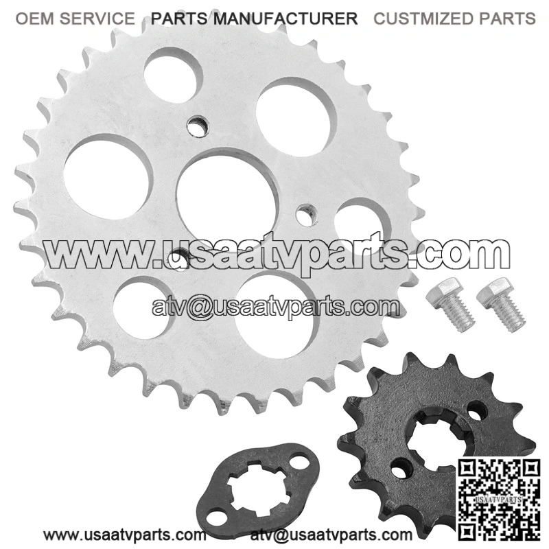 Front and Rear Drive Chain Sprocket Set for Polaris Sportsman 90 (2001-2016) - Image 4